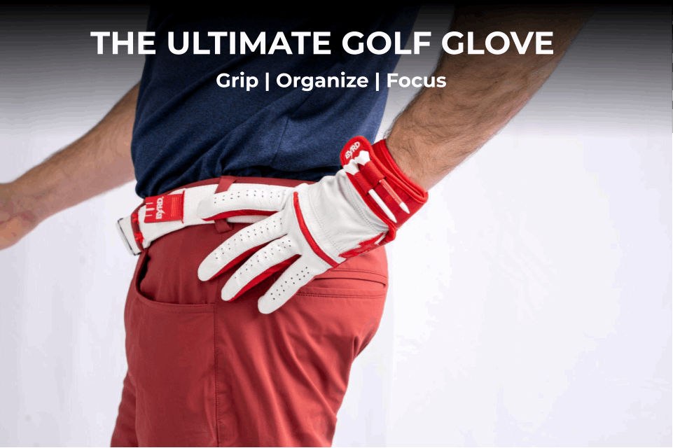 THE BYRD GOLF GLOVE ∞ White/Red