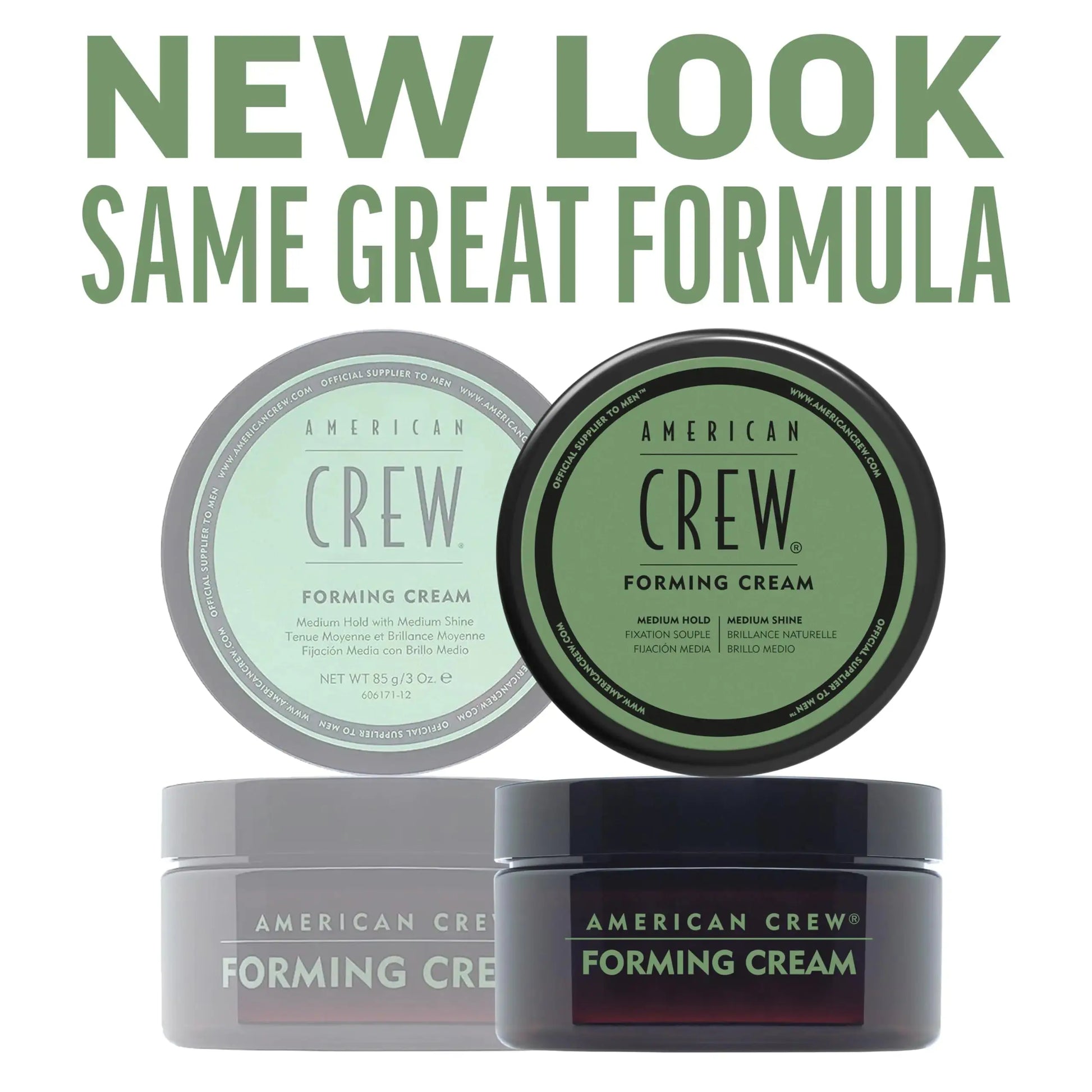 American Crew Men's Hair Forming Cream | Like Hair Gel with Medium Hold & Medium Shine