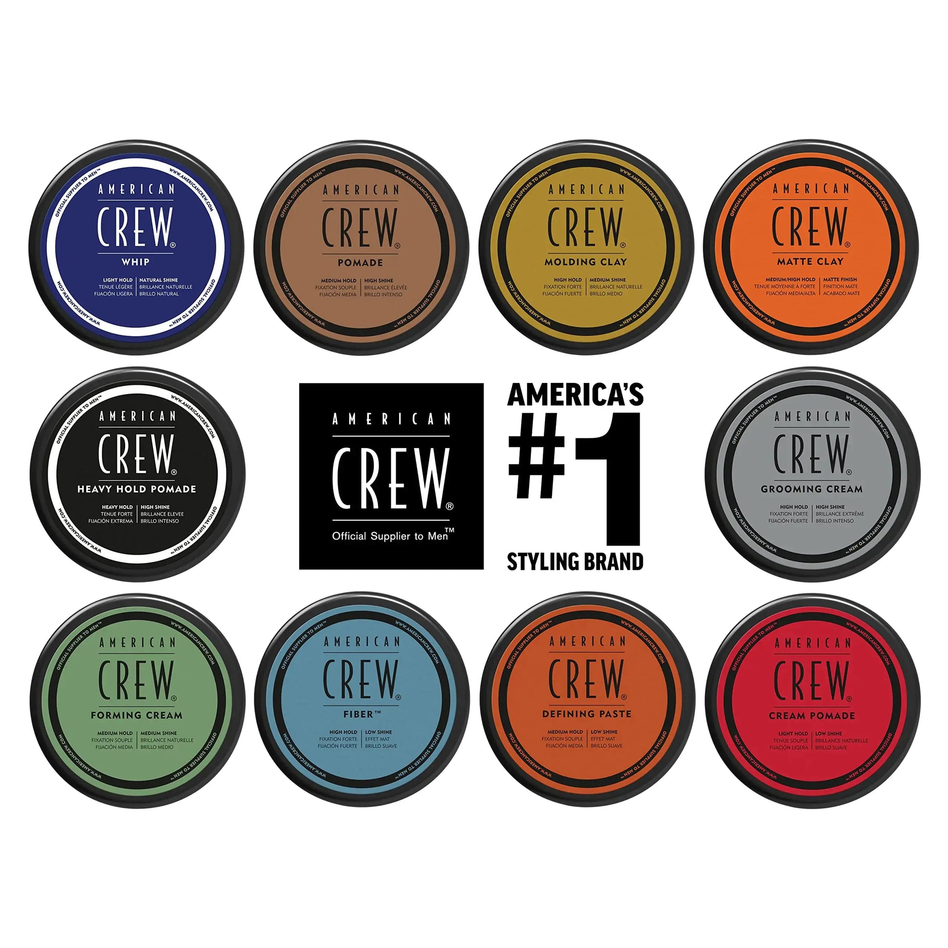 American Crew Men's Hair Forming Cream | Like Hair Gel with Medium Hold & Medium Shine