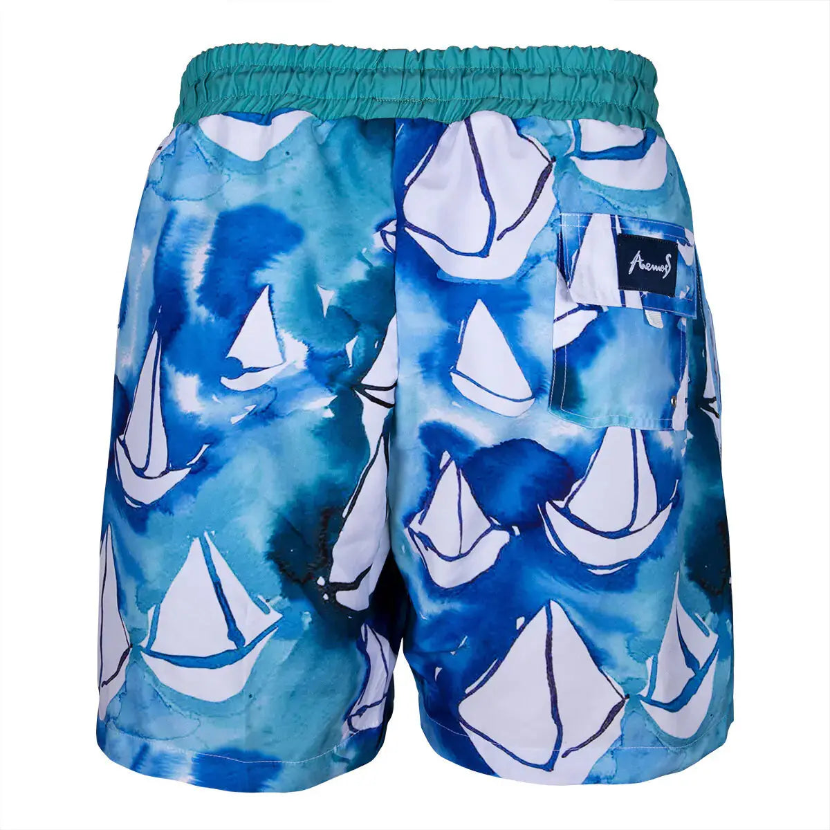 Anemoss Sailboats Men Swim Trunk
