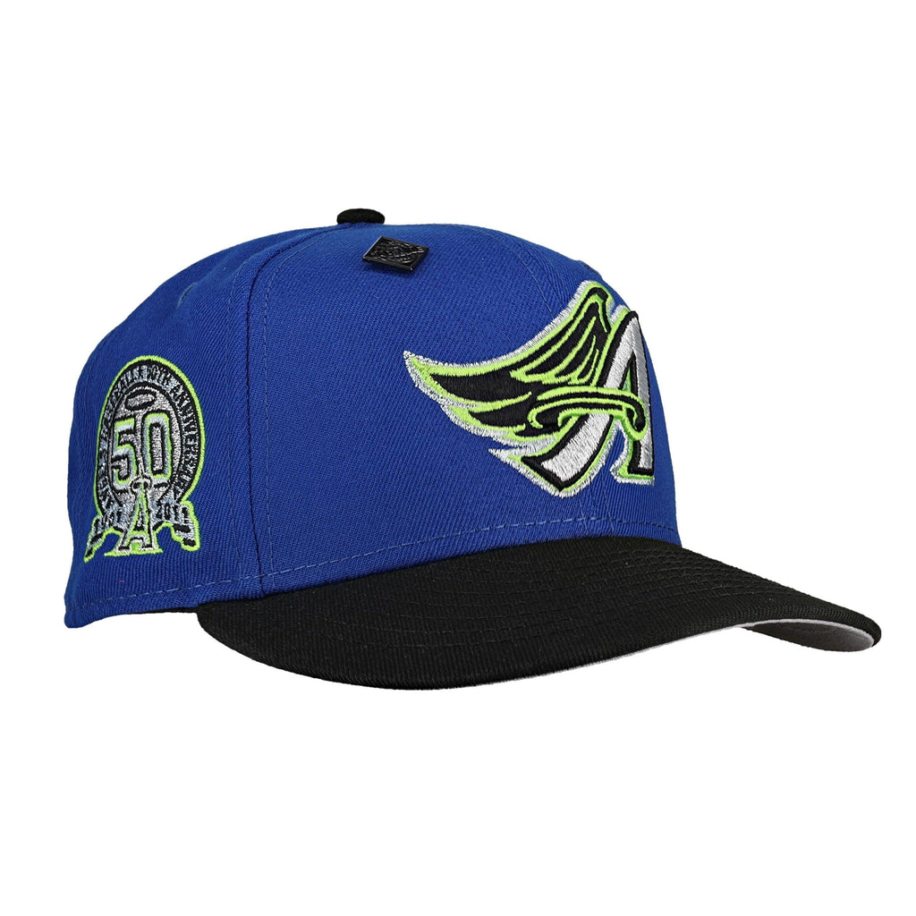 Anaheim Angels 50th Season Metallic Lime 59Fifty Fitted Hat