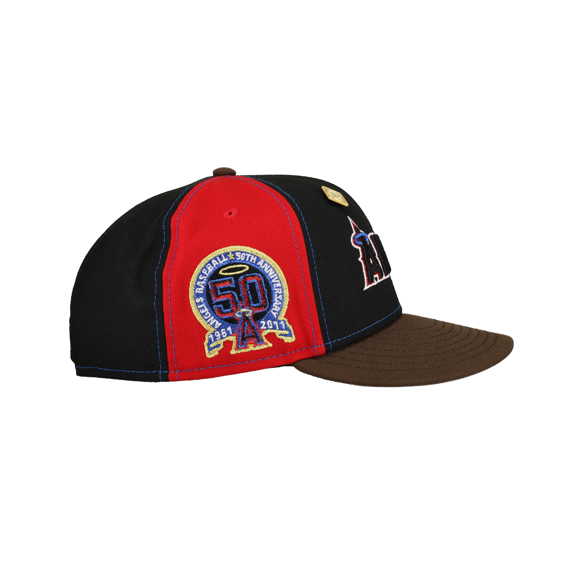 Anaheim Angels 50th Season Turbo Pinwheel 59fifty Fitted Hat