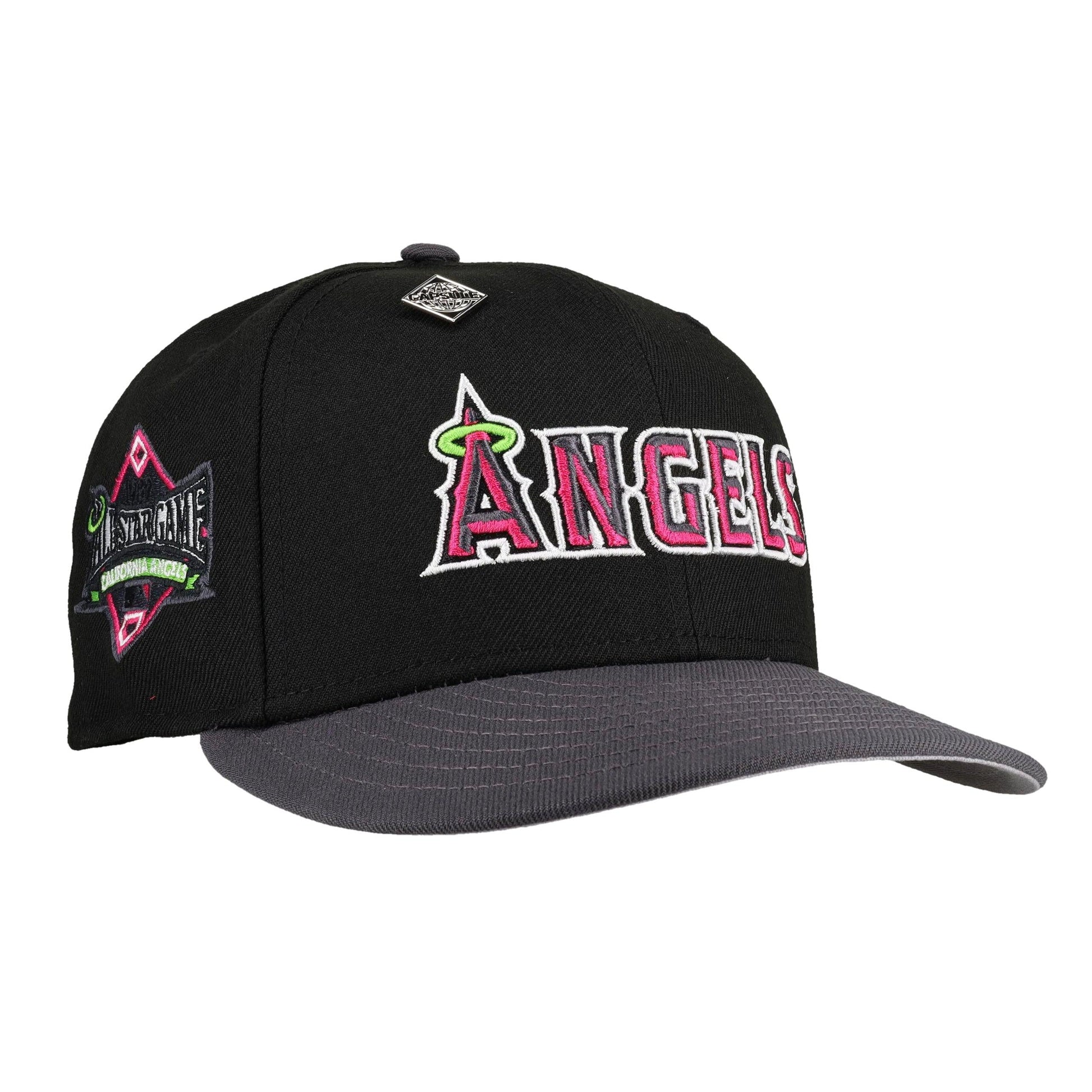 Anaheim Angels 1989 All Star Game Script Graphite/Black 59Fifty Fitted Hat