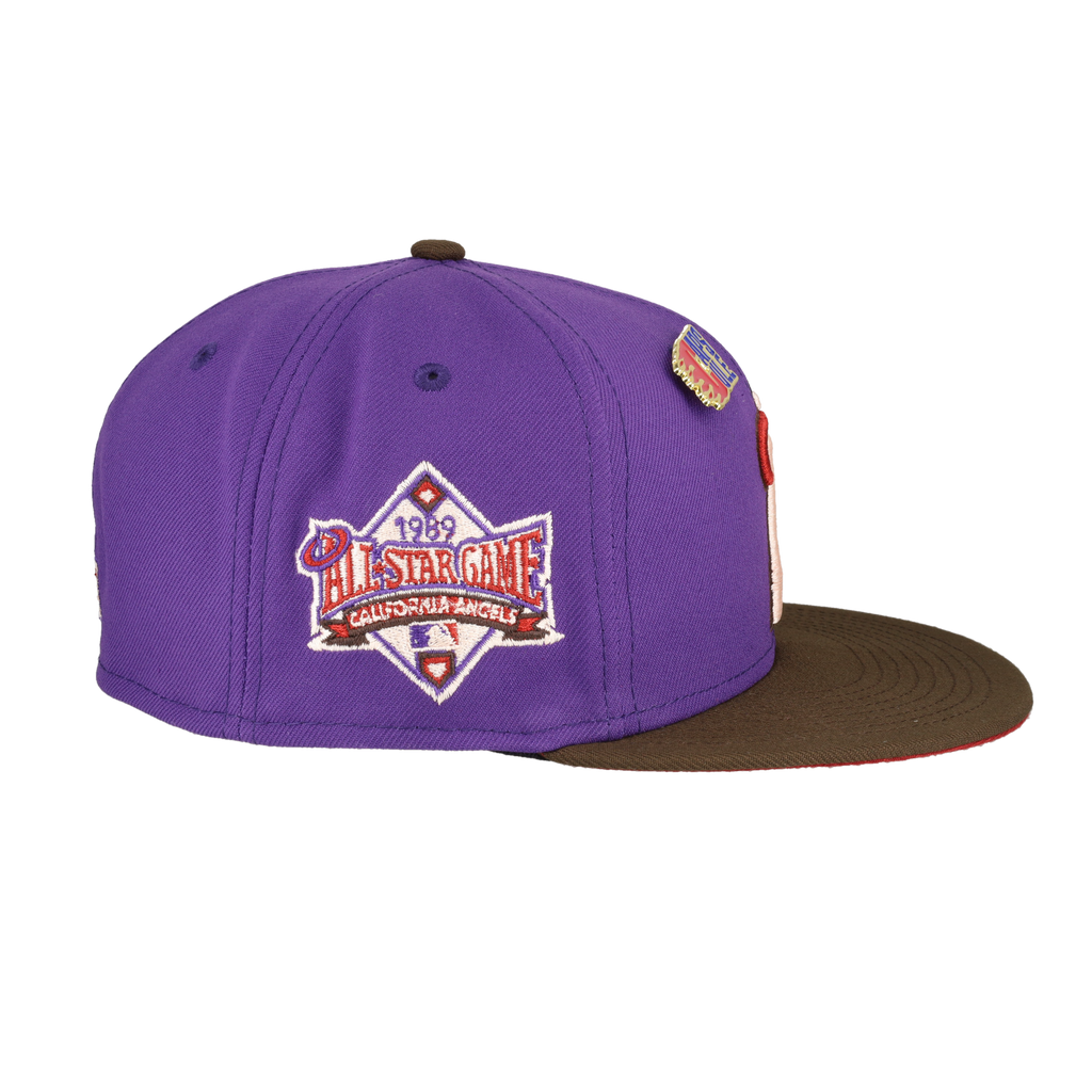 California Angels Nitro Purple 1989 All Star Game Fitted Hat