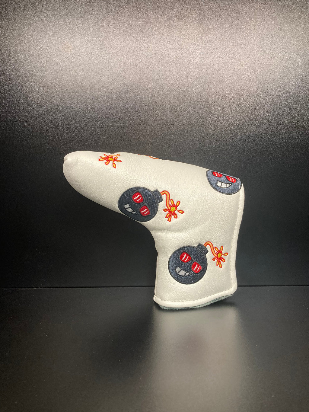 Angry Bombs White Headcover