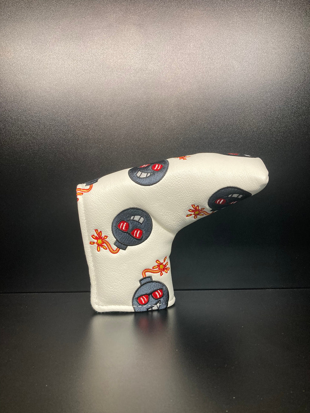 Angry Bombs White Headcover