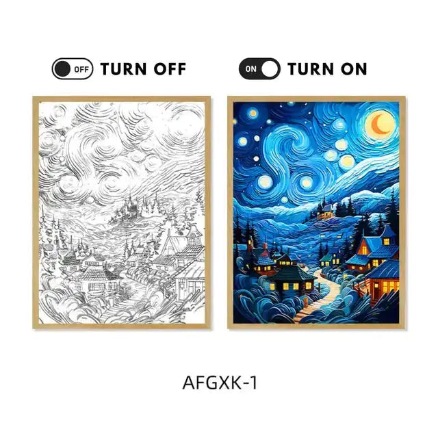 Anime Glow Art Canvas