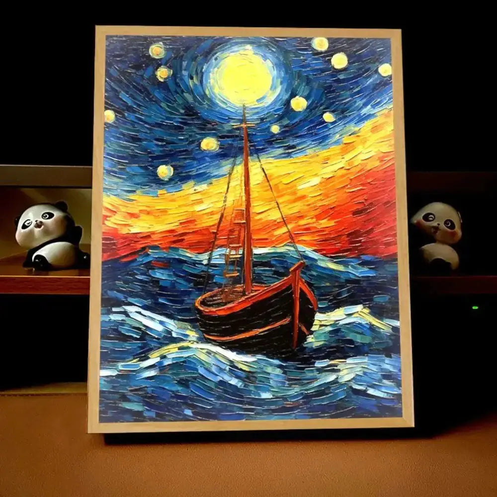 Anime Glow Art Canvas
