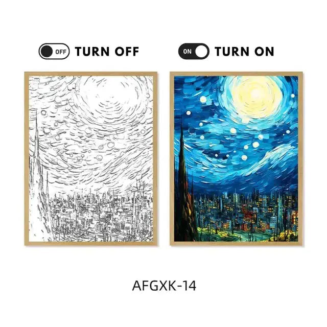 Anime Glow Art Canvas