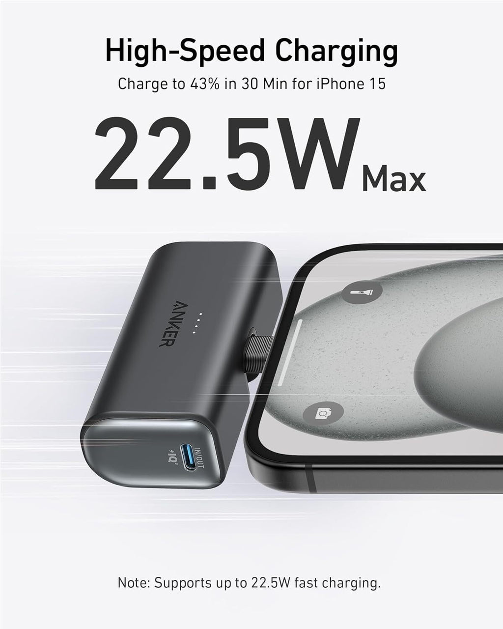 Anker Nano Power Bank Foldable USB‑C 5,000 mAh