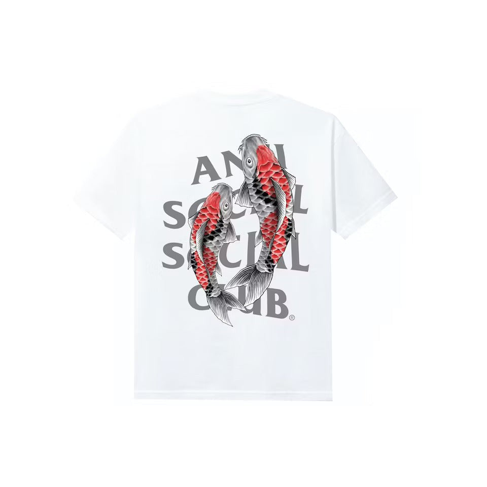 Anti Social Social Club Koi Garden 3M Reflective Tee White