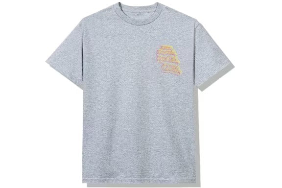 Anti Social Social Club Neon Lights And A Lot Of Rain T-shirt Heather Grey