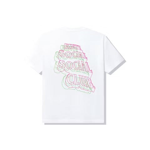 Anti Social Social Club Neon Lights And A Lot Of Rain T-shirt White