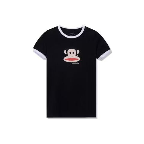 Anti Social Social Club x Paul Frank Logo Ringer Tee Black/White