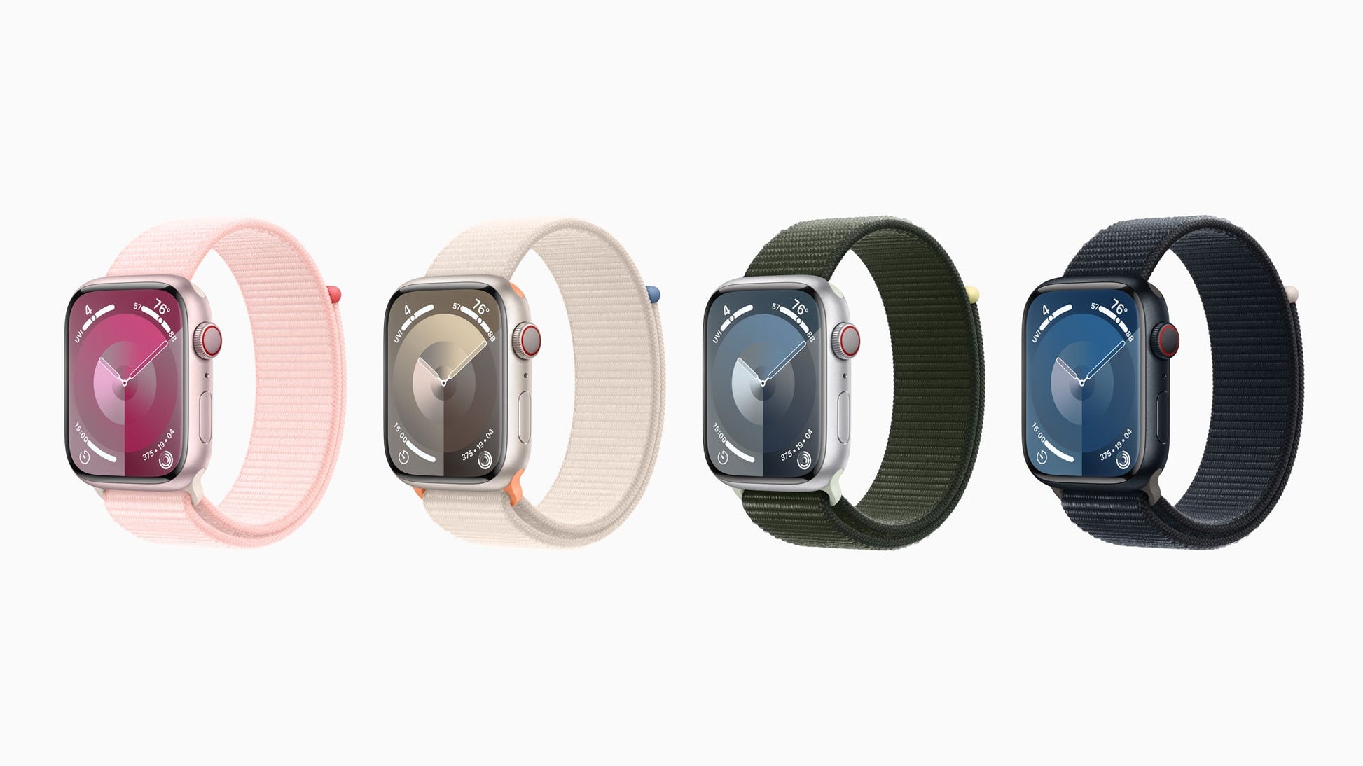 Apple Watch Series 9 (2023) – 45mm GPS Wi-Fi – Aluminum Case with Black Sport Band