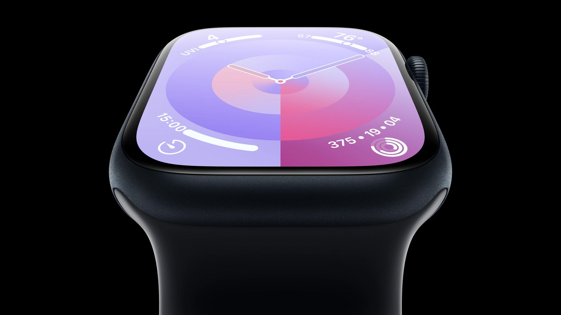 Apple Watch Series 9 (2023) – 41mm GPS Wi-Fi – Aluminum Case with Black Sport Band
