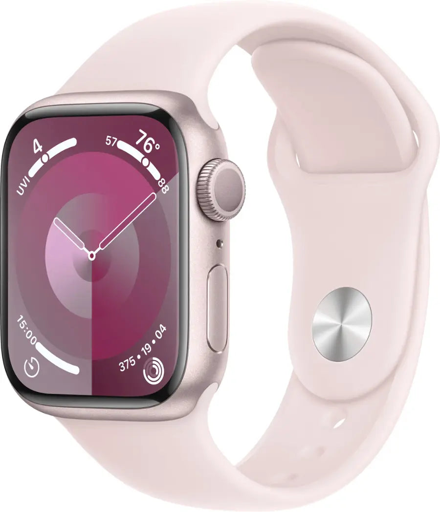 Apple Watch Series 9 (2023) – 45mm GPS Wi-Fi – Aluminum Case with Black Sport Band