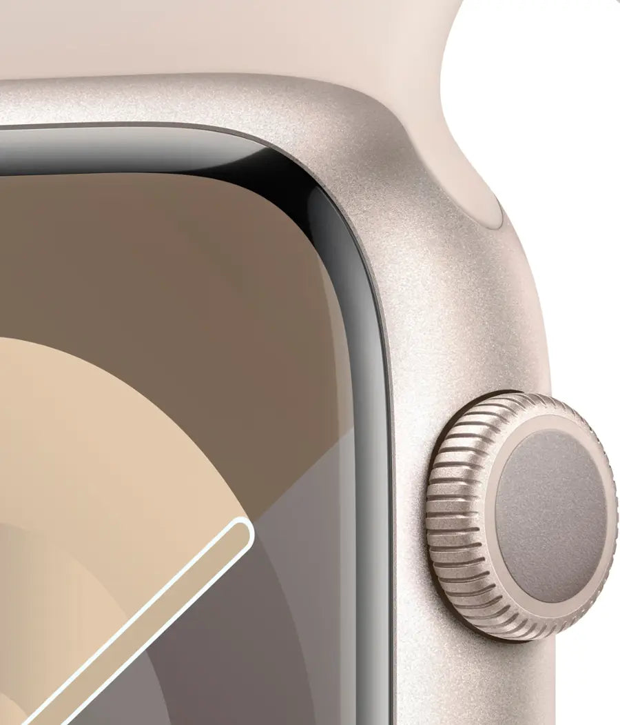 Apple Watch Series 9 (2023) – 45mm GPS Wi-Fi – Aluminum Case with Black Sport Band