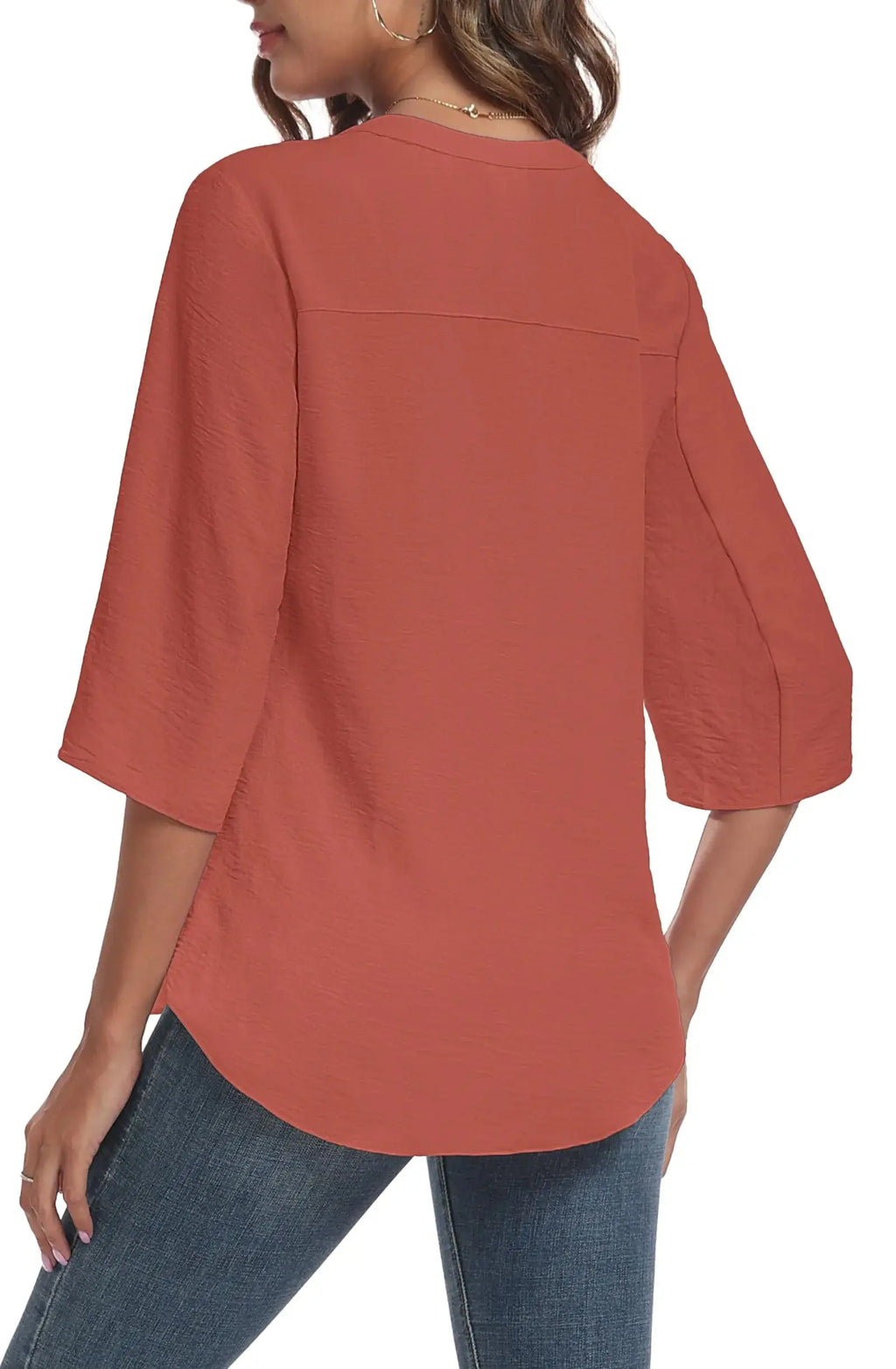 Askyes Women's 2024 Summer Chiffon Blouses - Short Sleeve V Neck T-shirts