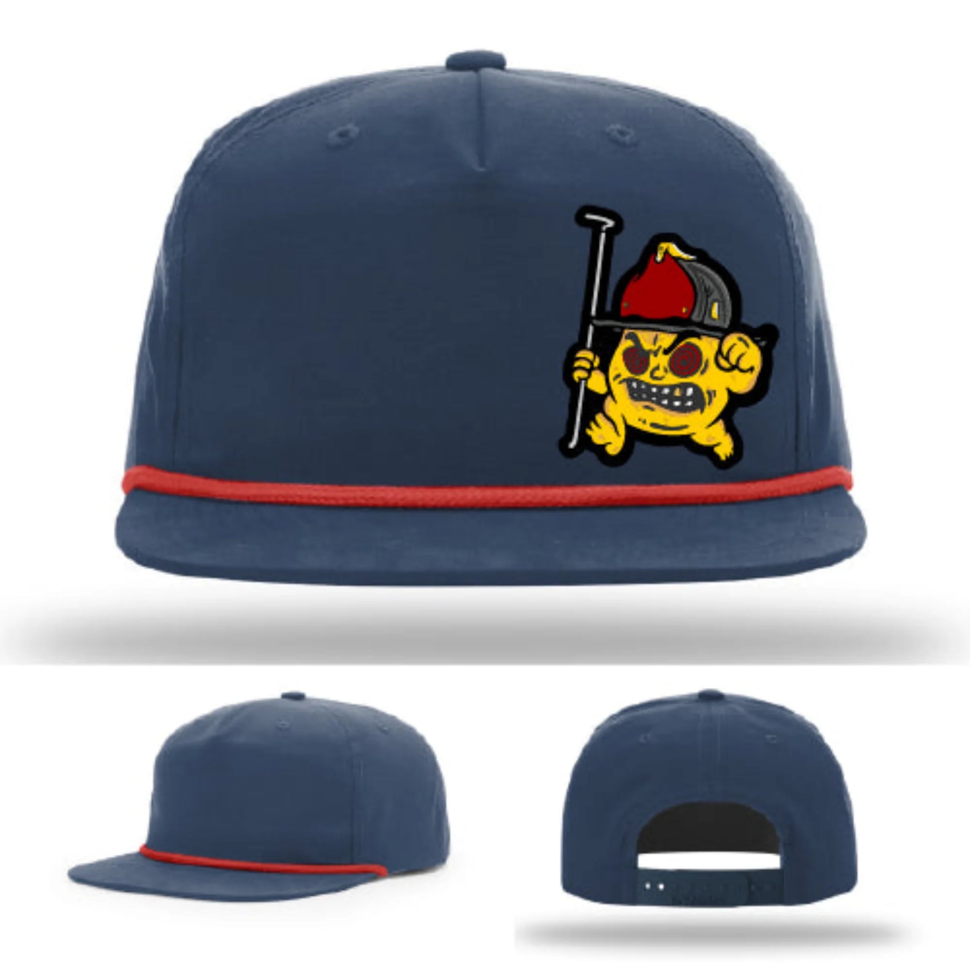 Backdraft Bastard Firefighter Leather Patch Hat