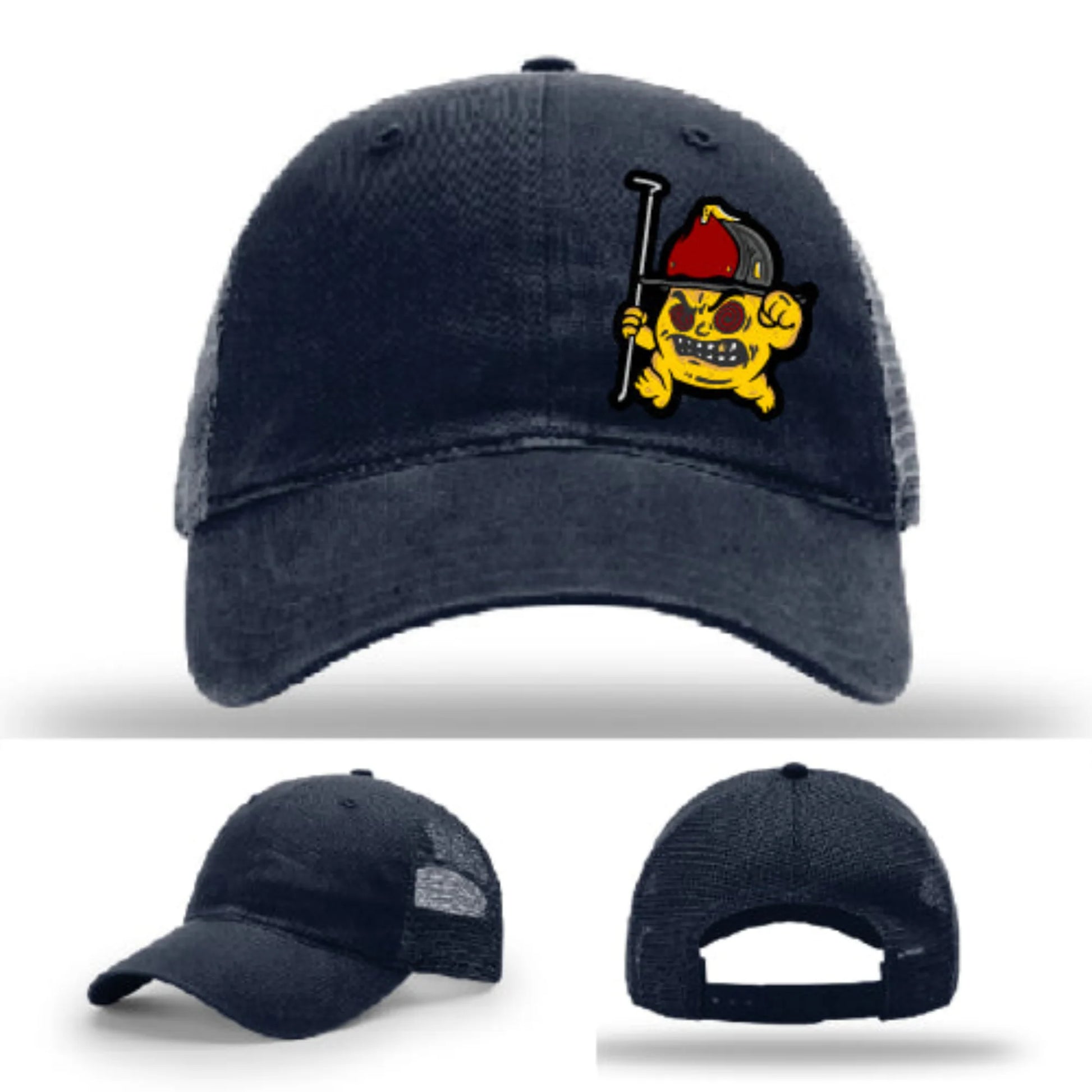 Backdraft Bastard Firefighter Leather Patch Hat