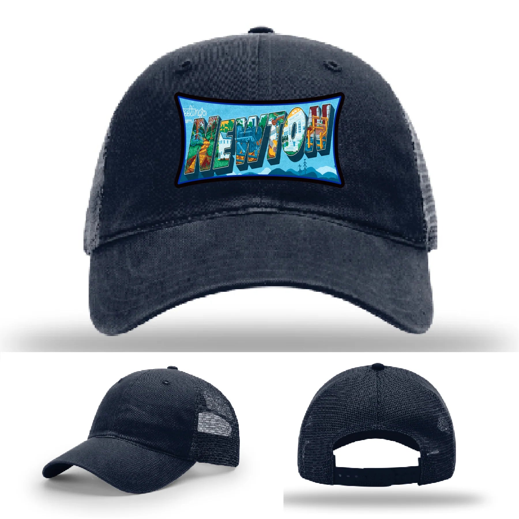 Newton NC leather patch hat