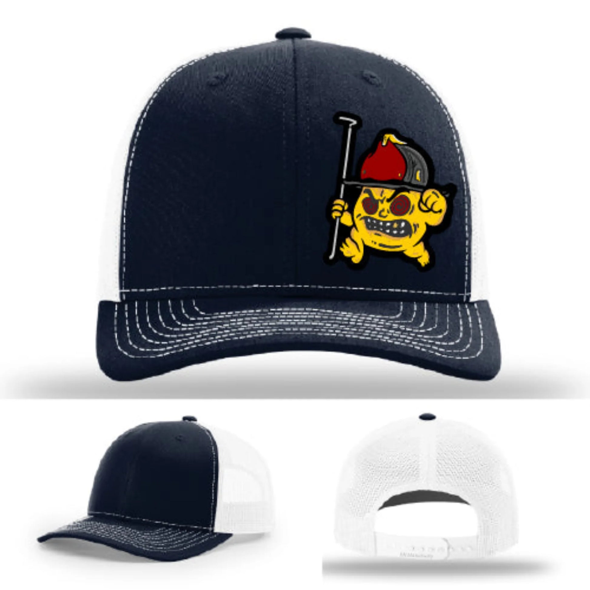 Backdraft Bastard Firefighter Leather Patch Hat