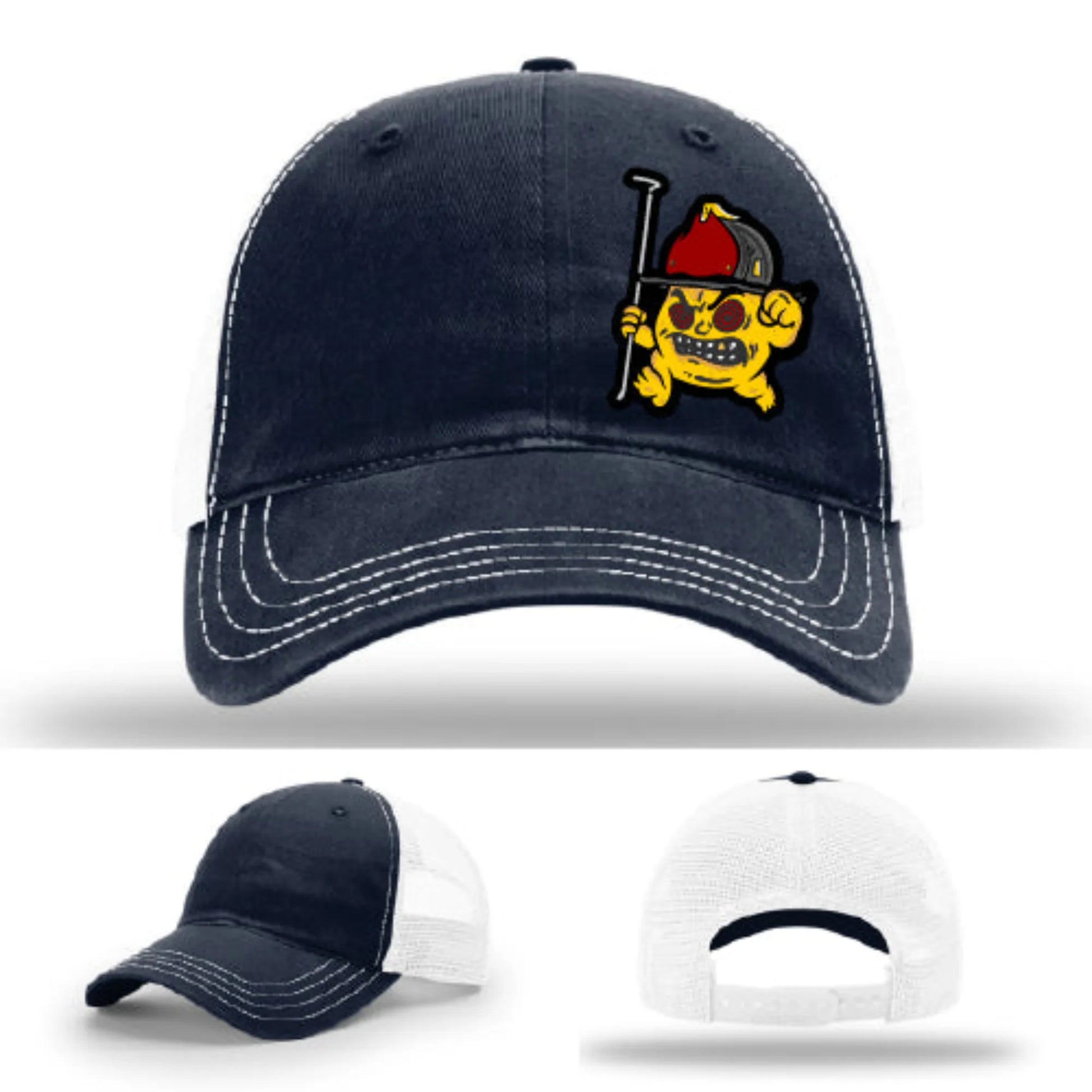 Backdraft Bastard Firefighter Leather Patch Hat