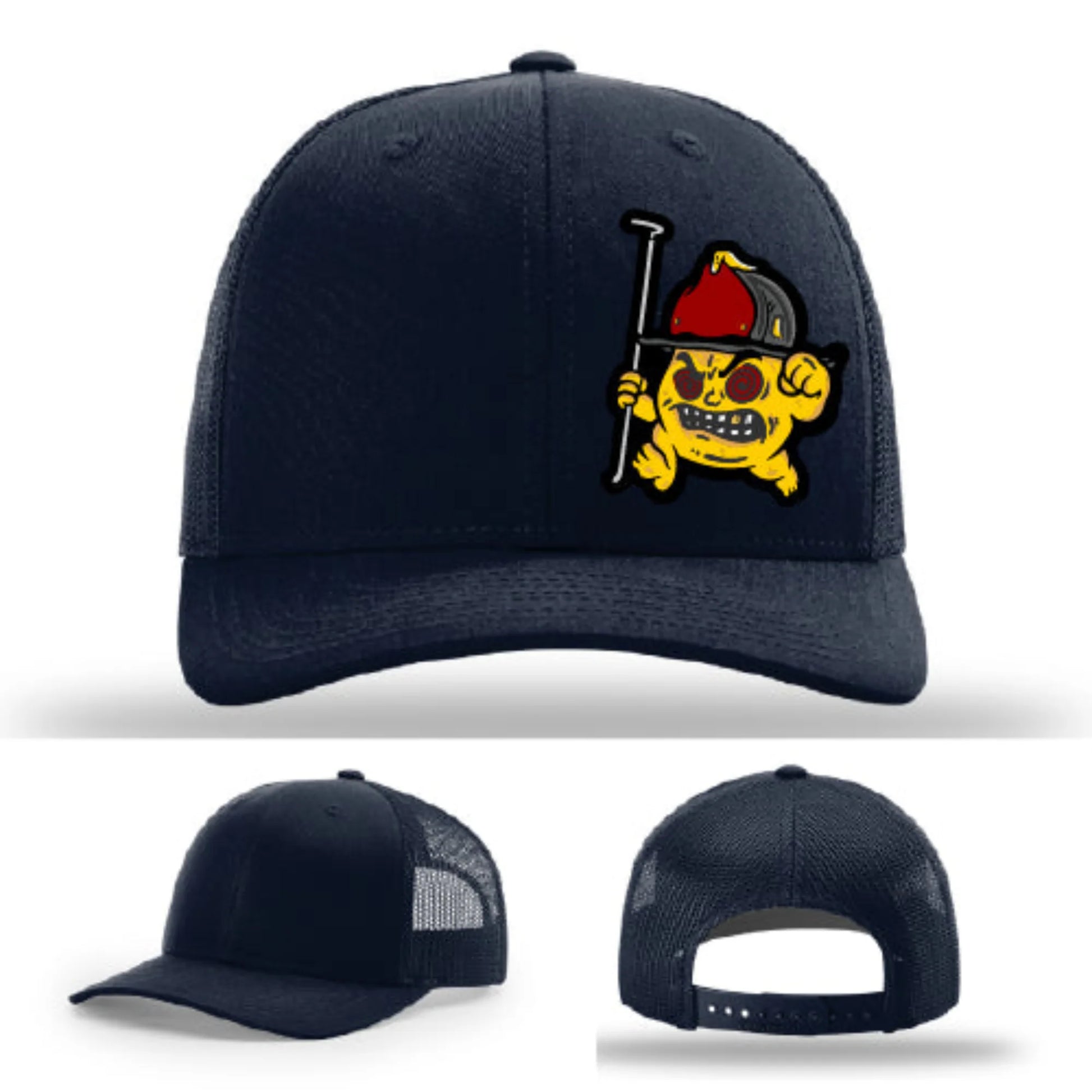 Backdraft Bastard Firefighter Leather Patch Hat