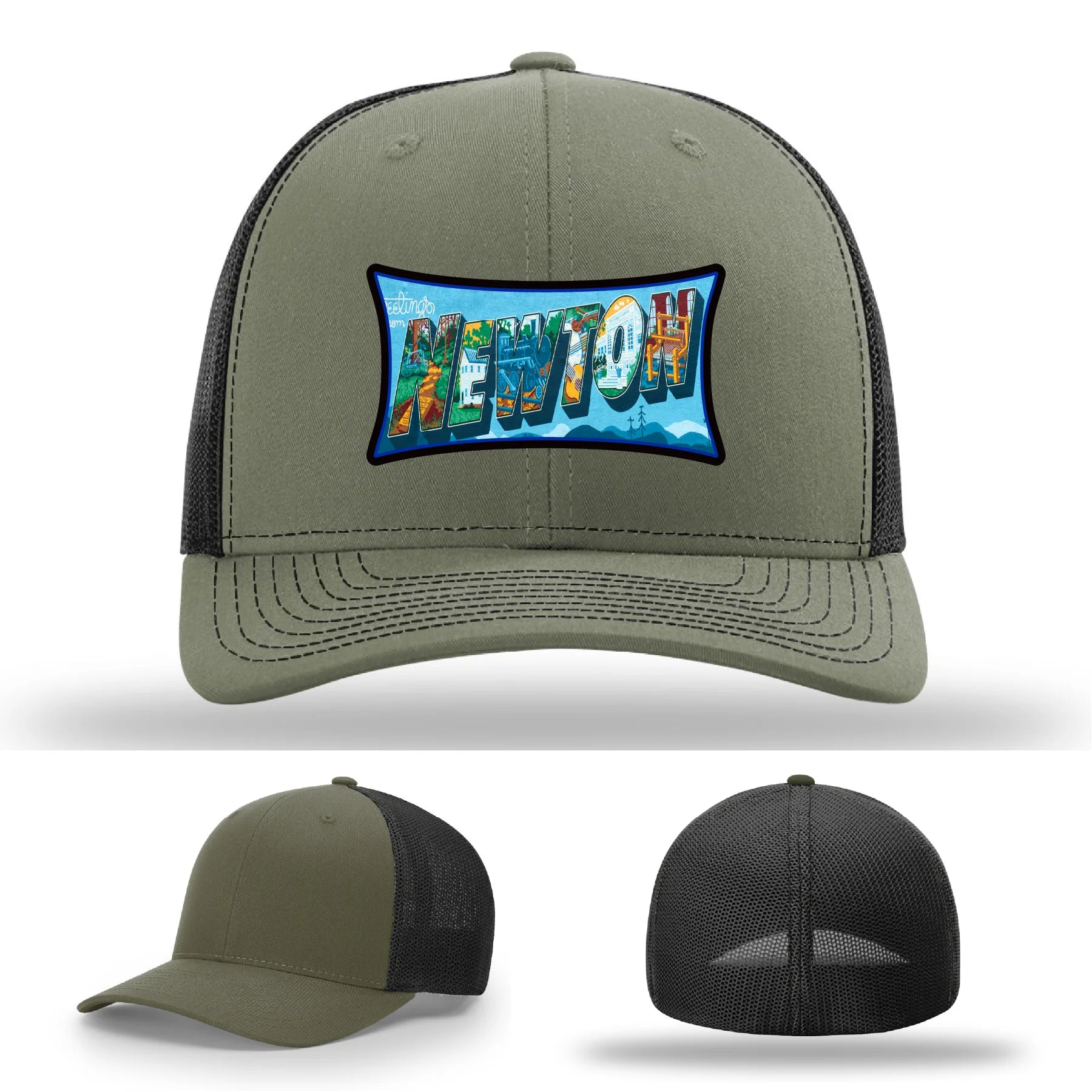 Newton NC leather patch hat