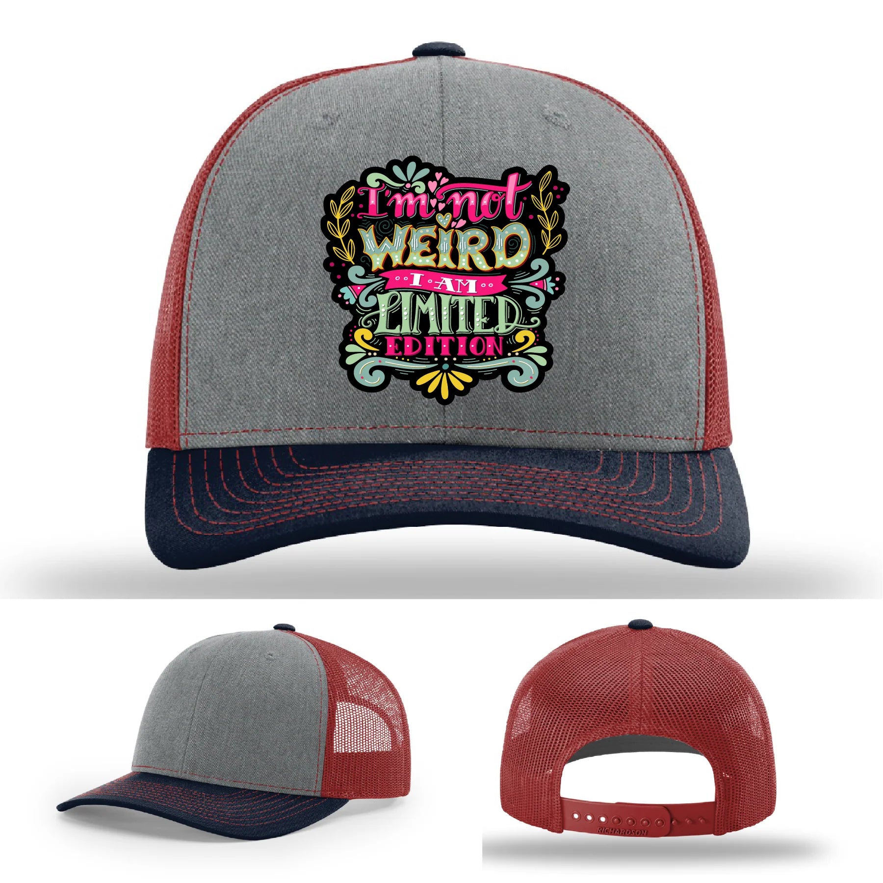 I’m Not Weird Leather Patch Hat