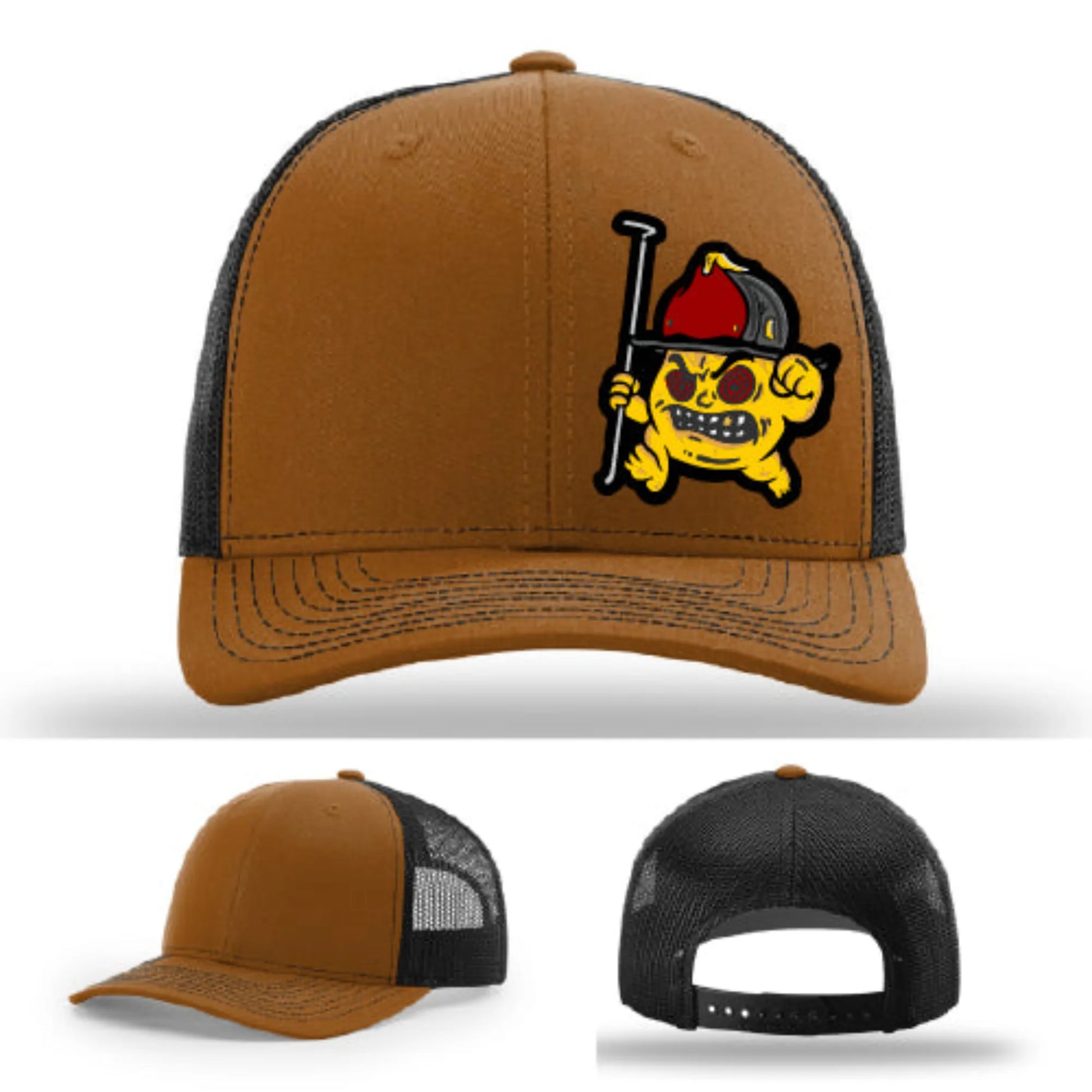 Backdraft Bastard Firefighter Leather Patch Hat