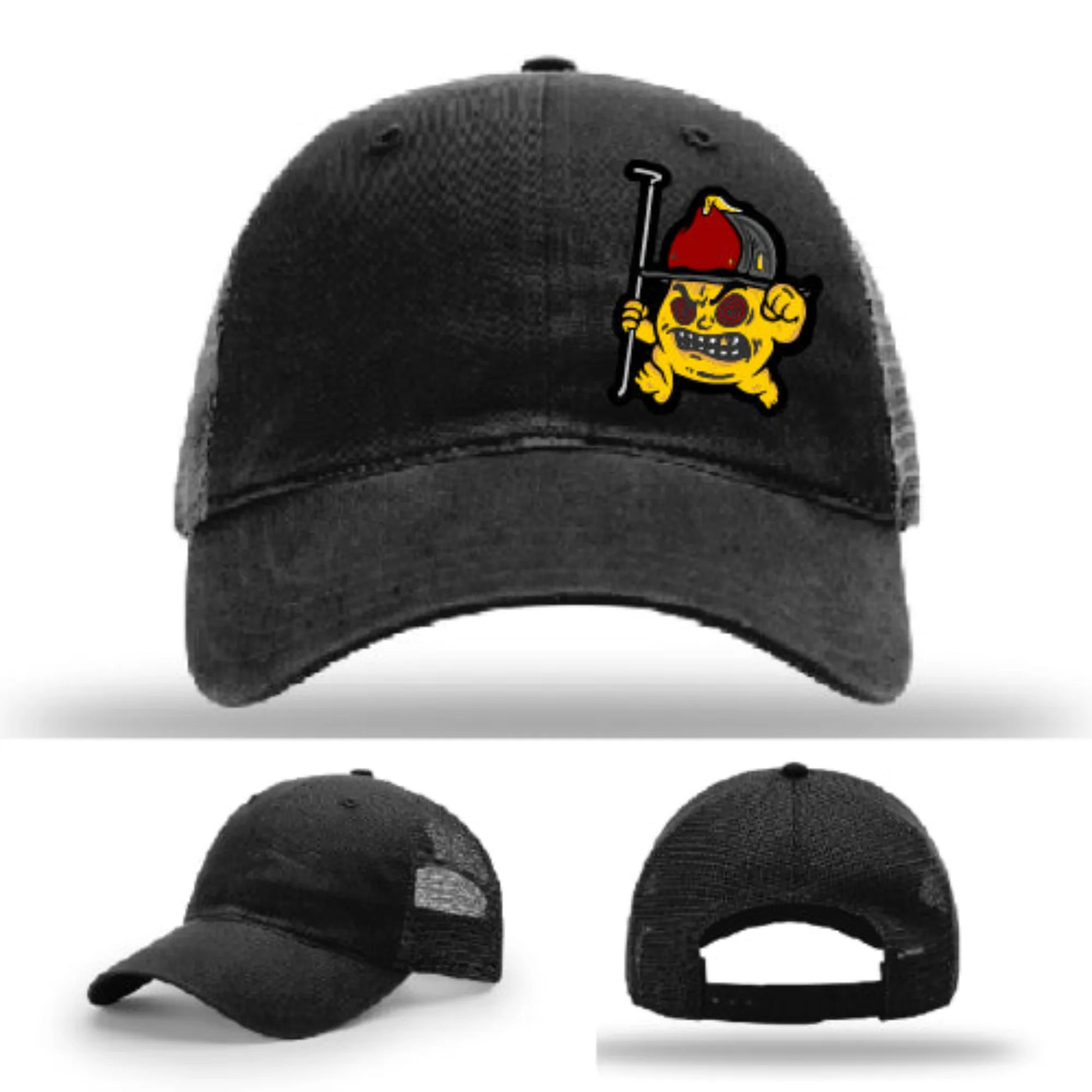 Backdraft Bastard Firefighter Leather Patch Hat