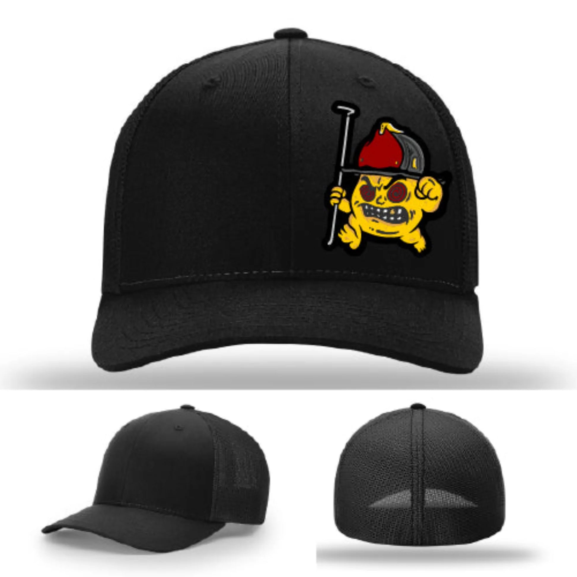Backdraft Bastard Firefighter Leather Patch Hat