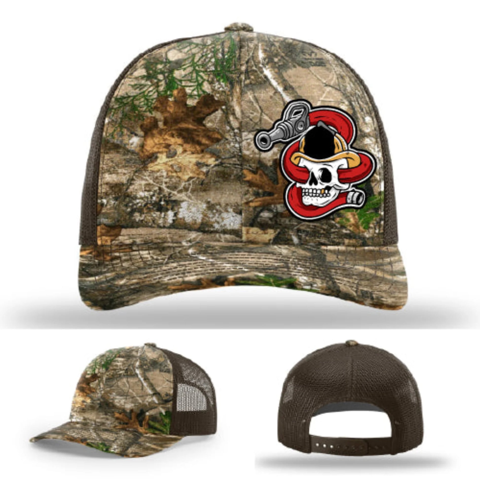 Get Hosed Firefighter Leather Patch Hat