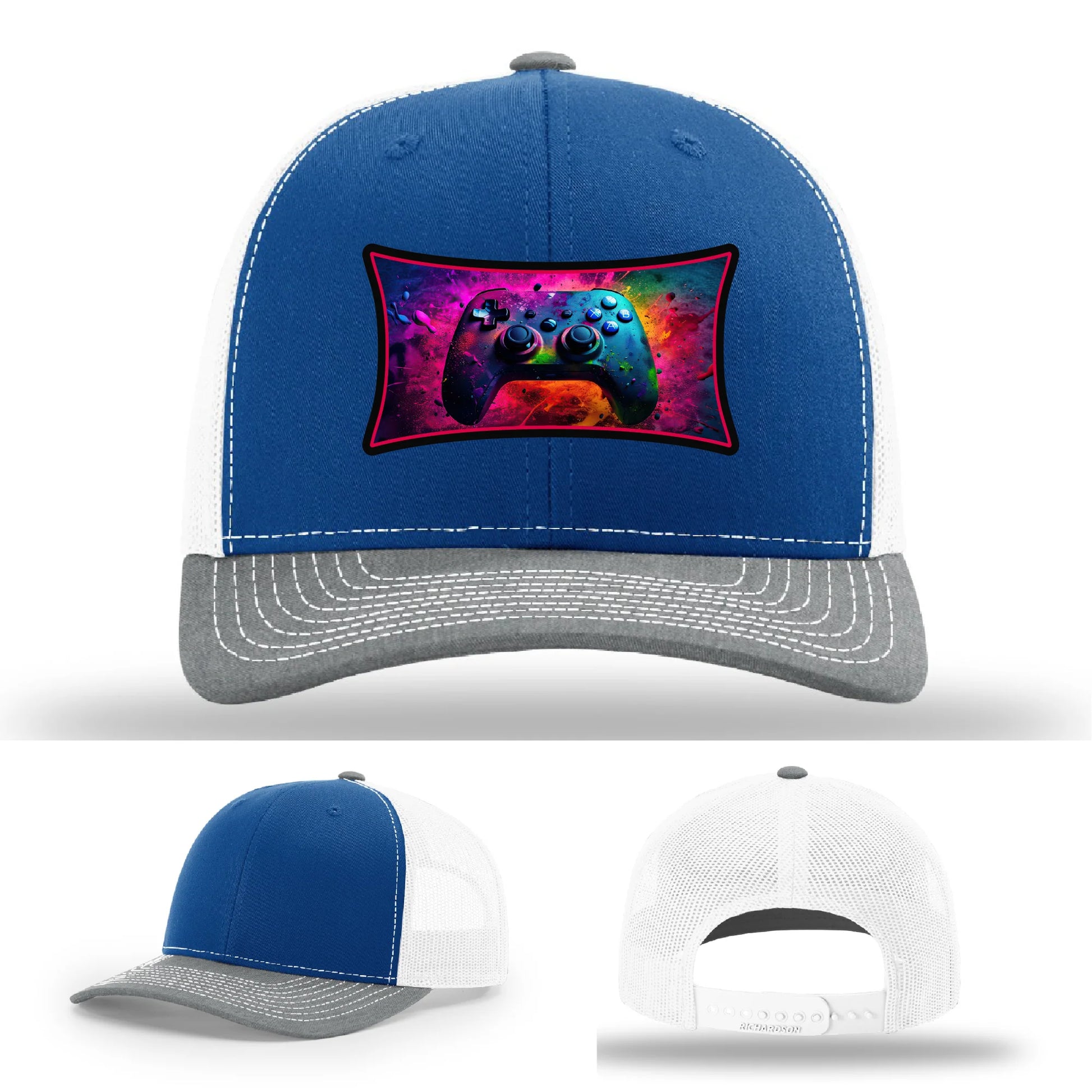 Next Level Gamer Leather Patch Hat Controller Graphic