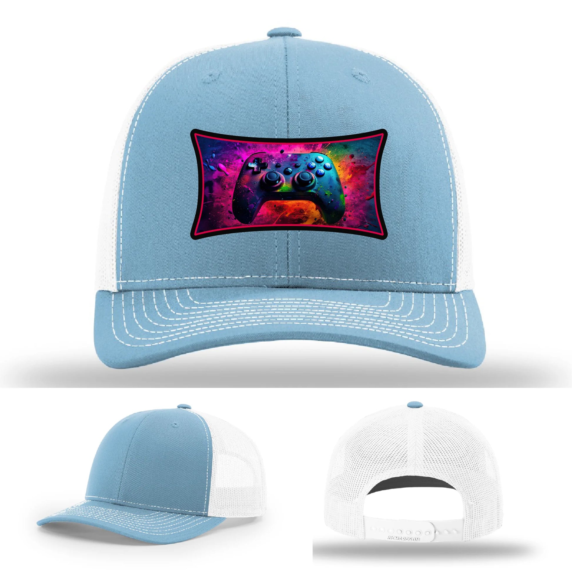 Next Level Gamer Leather Patch Hat Controller Graphic