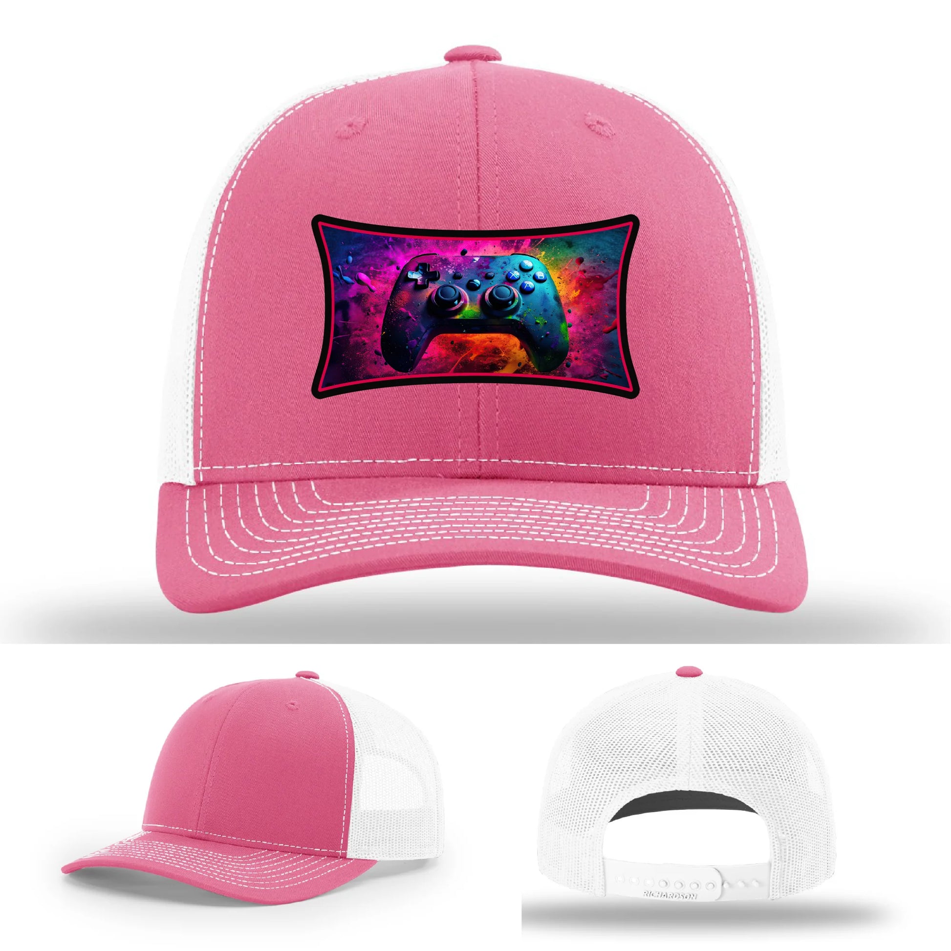 Next Level Gamer Leather Patch Hat Controller Graphic