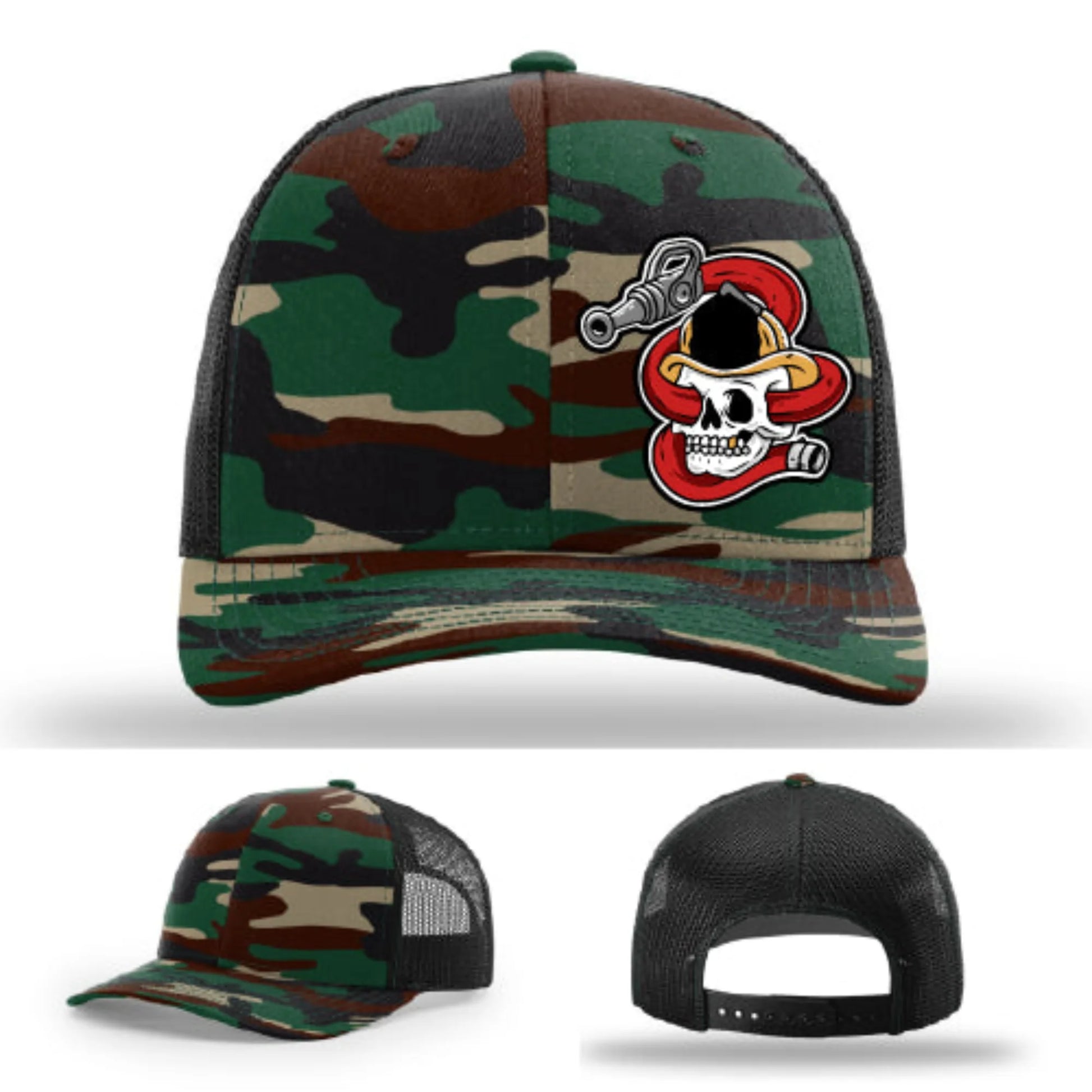 Get Hosed Firefighter Leather Patch Hat