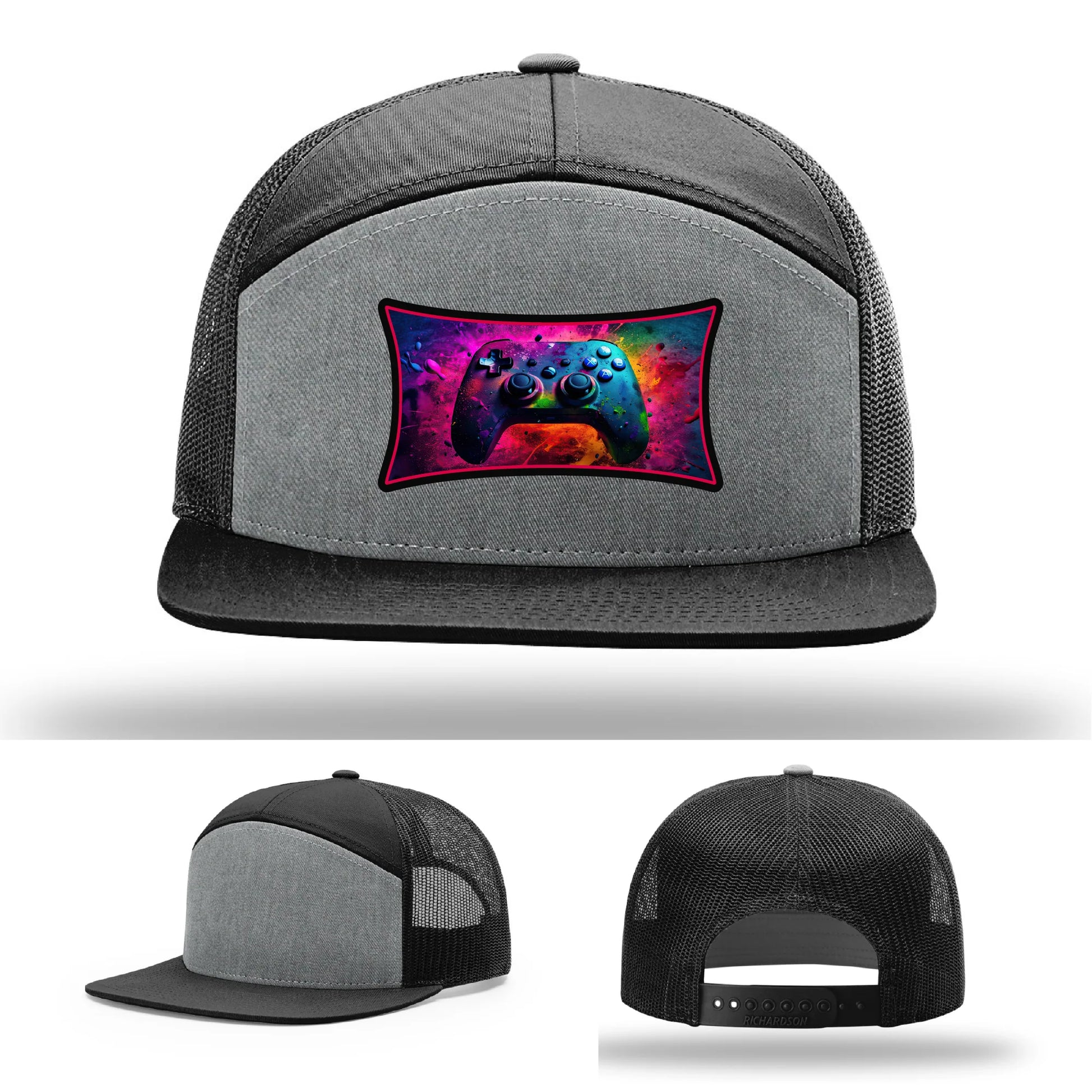 Next Level Gamer Leather Patch Hat Controller Graphic
