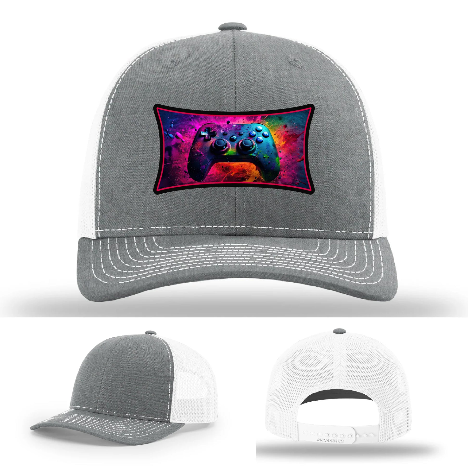 Next Level Gamer Leather Patch Hat Controller Graphic