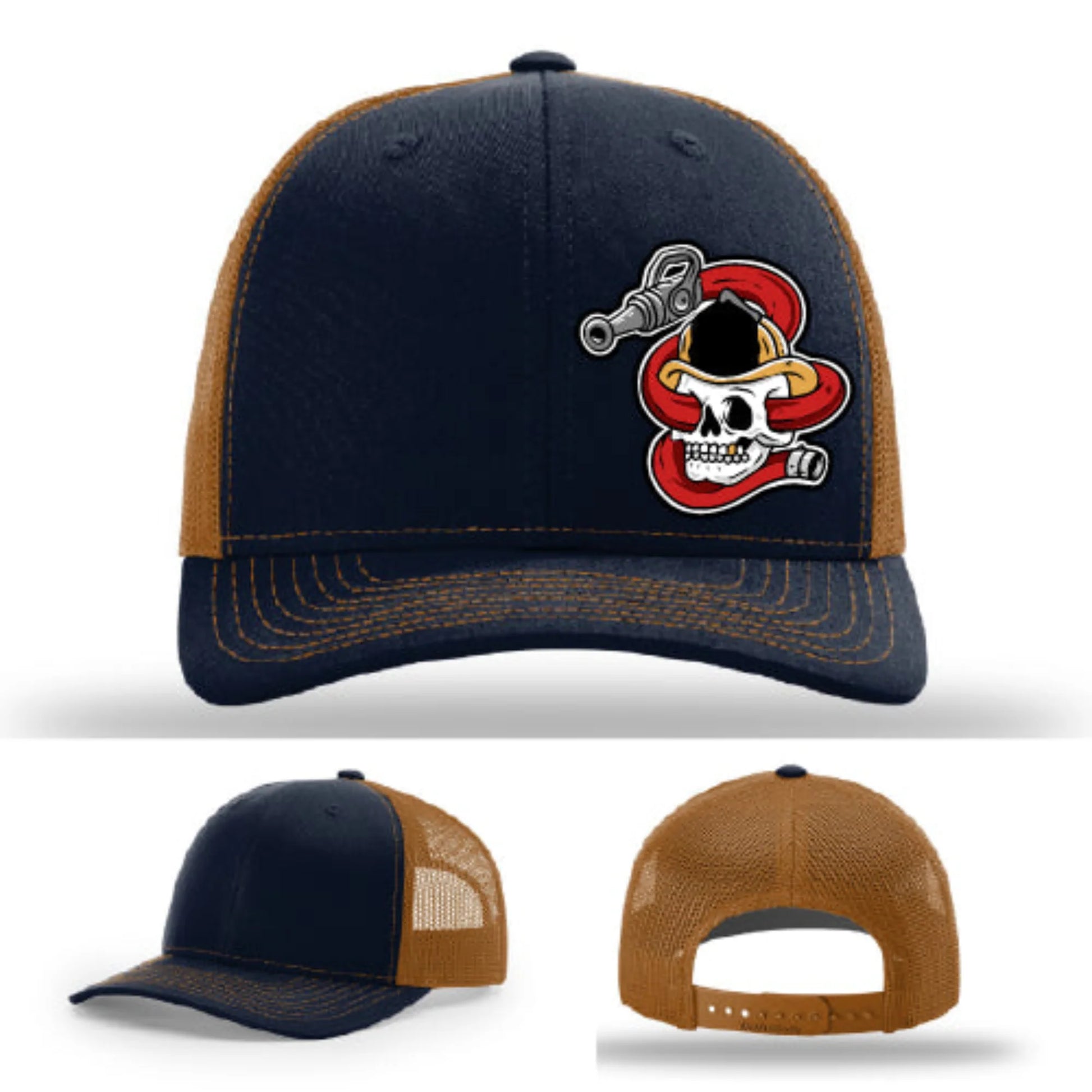 Get Hosed Firefighter Leather Patch Hat