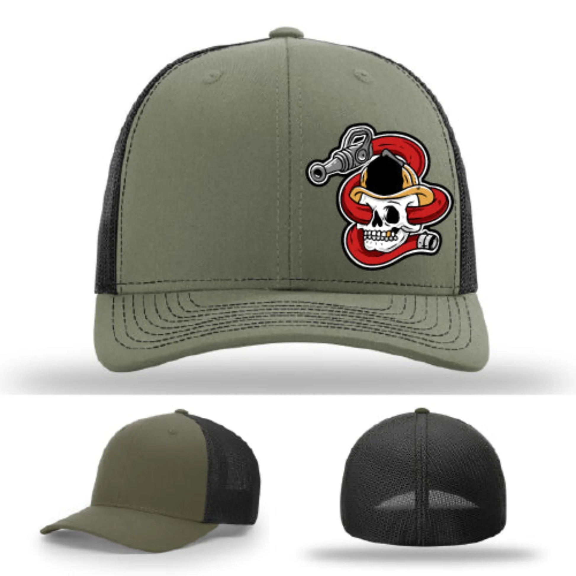 Get Hosed Firefighter Leather Patch Hat