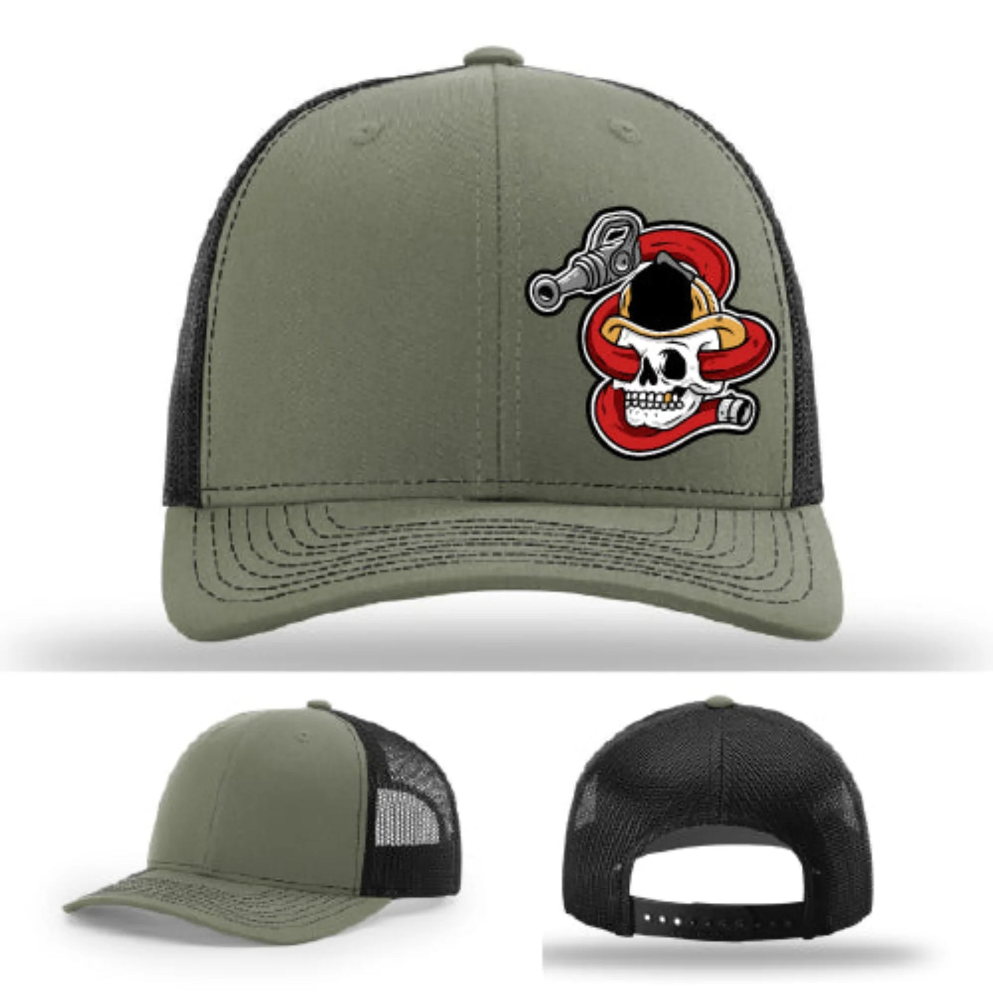 Get Hosed Firefighter Leather Patch Hat
