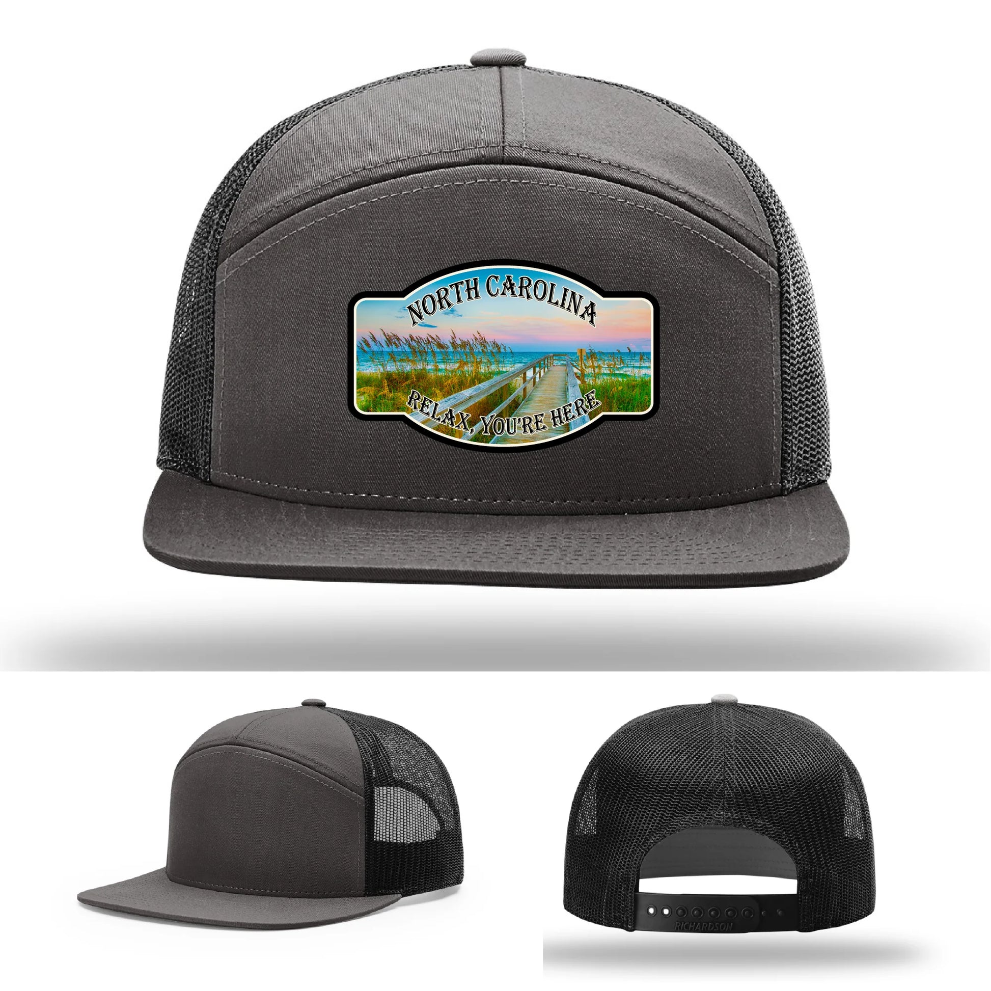 Relax You’re Here Leather Patch Hat