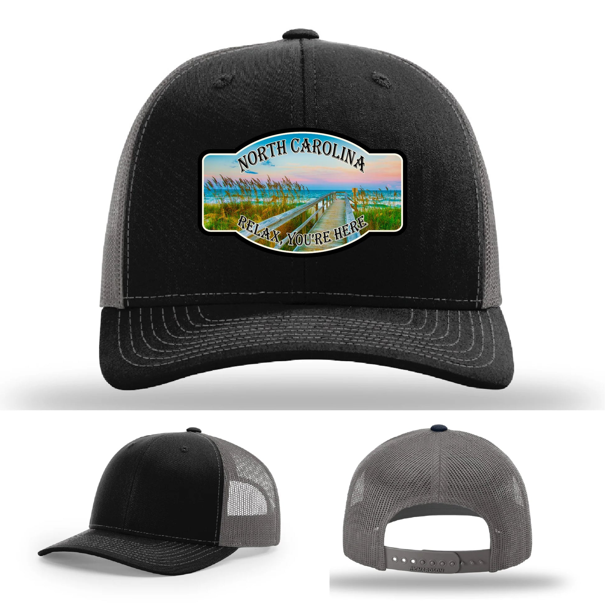 Relax You’re Here Leather Patch Hat