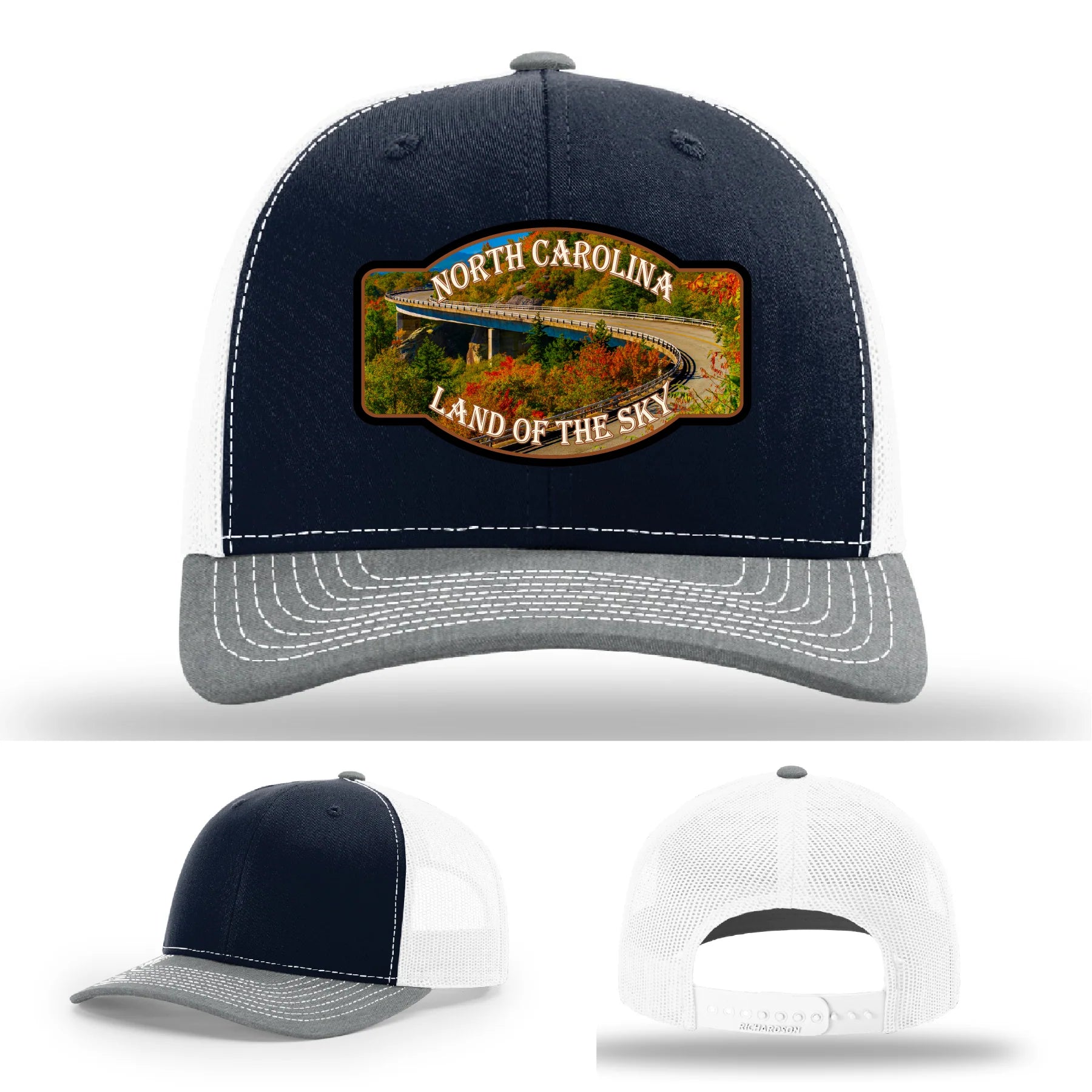 Land of the Sky Leather Patch Hat North Carolina
