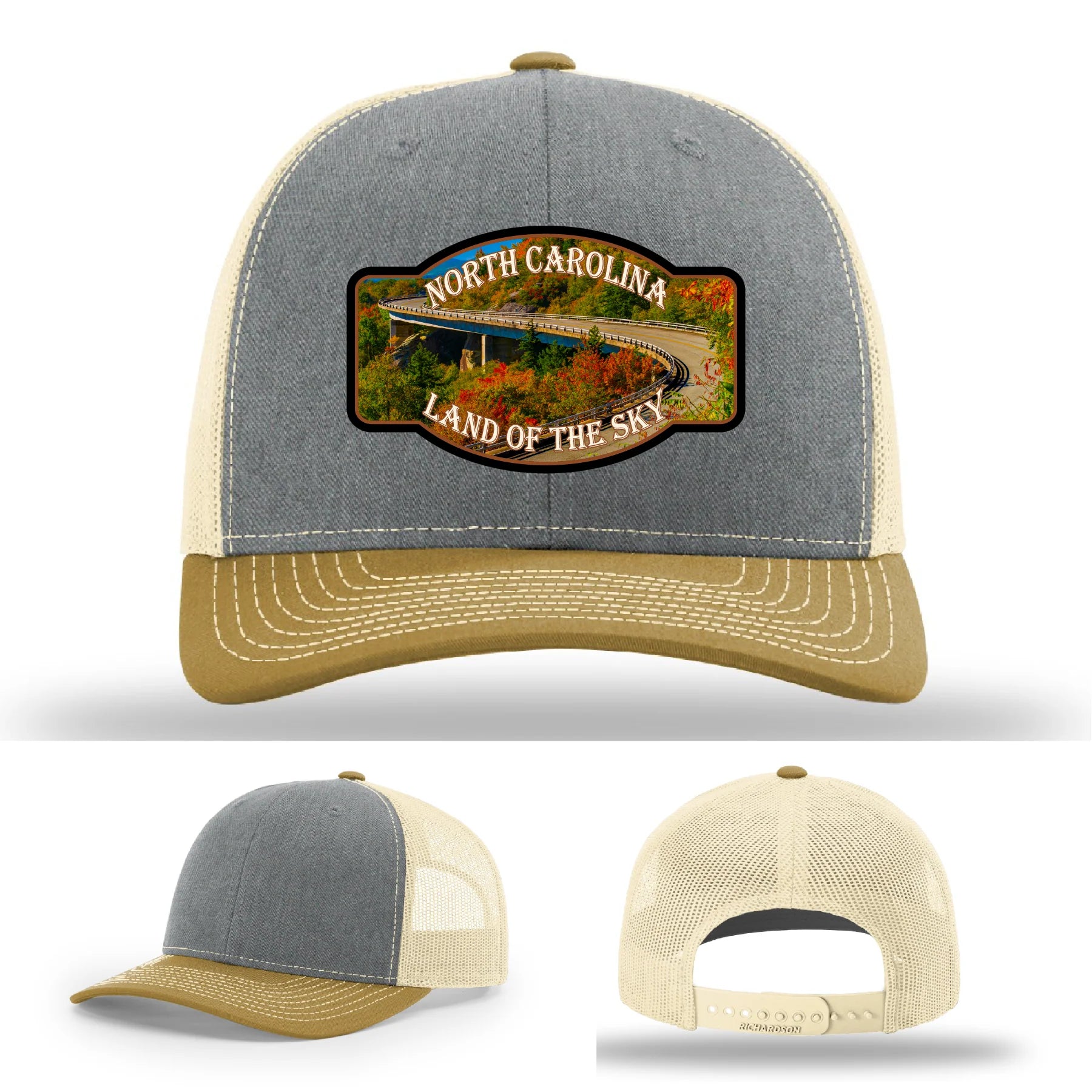 Land of the Sky Leather Patch Hat North Carolina