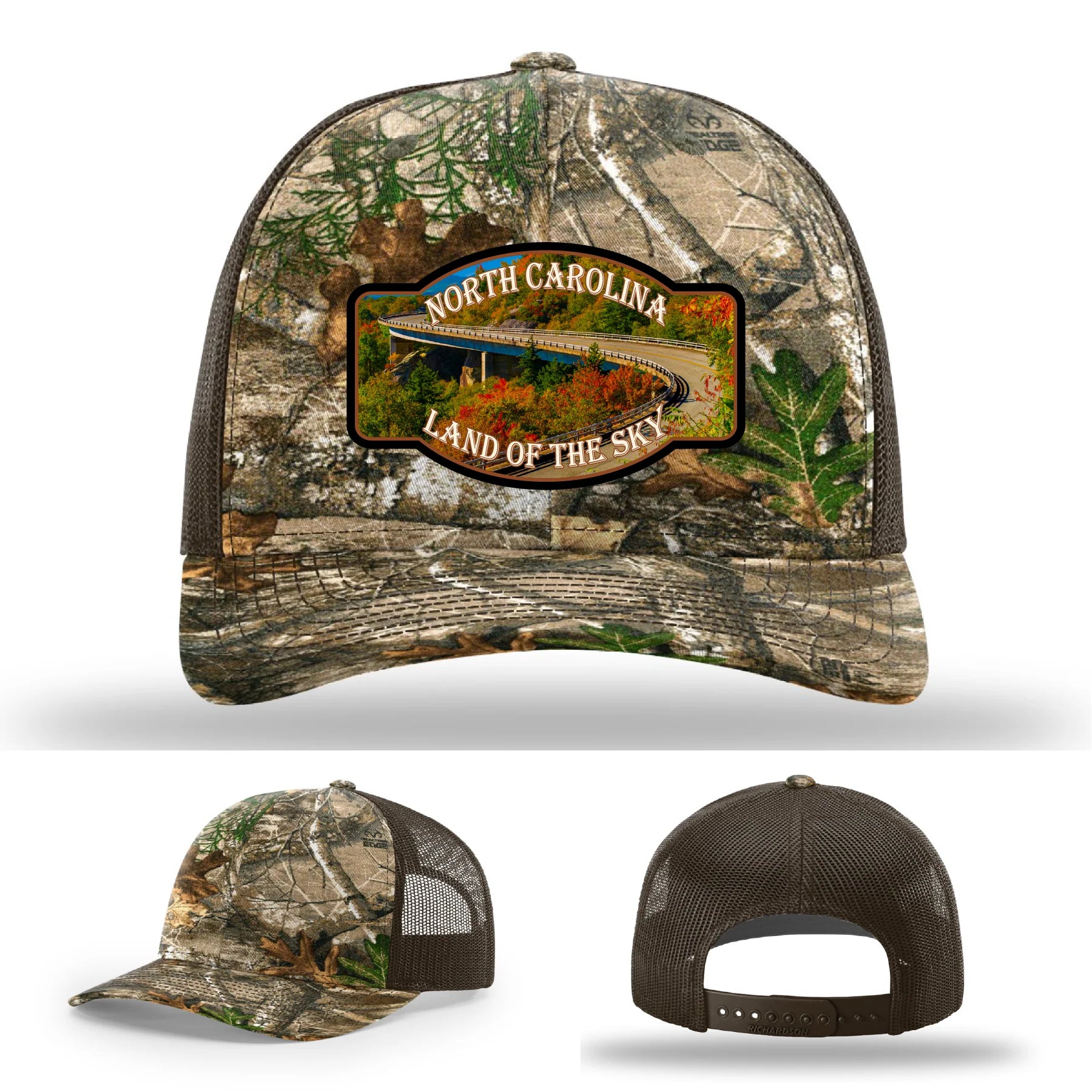 Land of the Sky Leather Patch Hat North Carolina