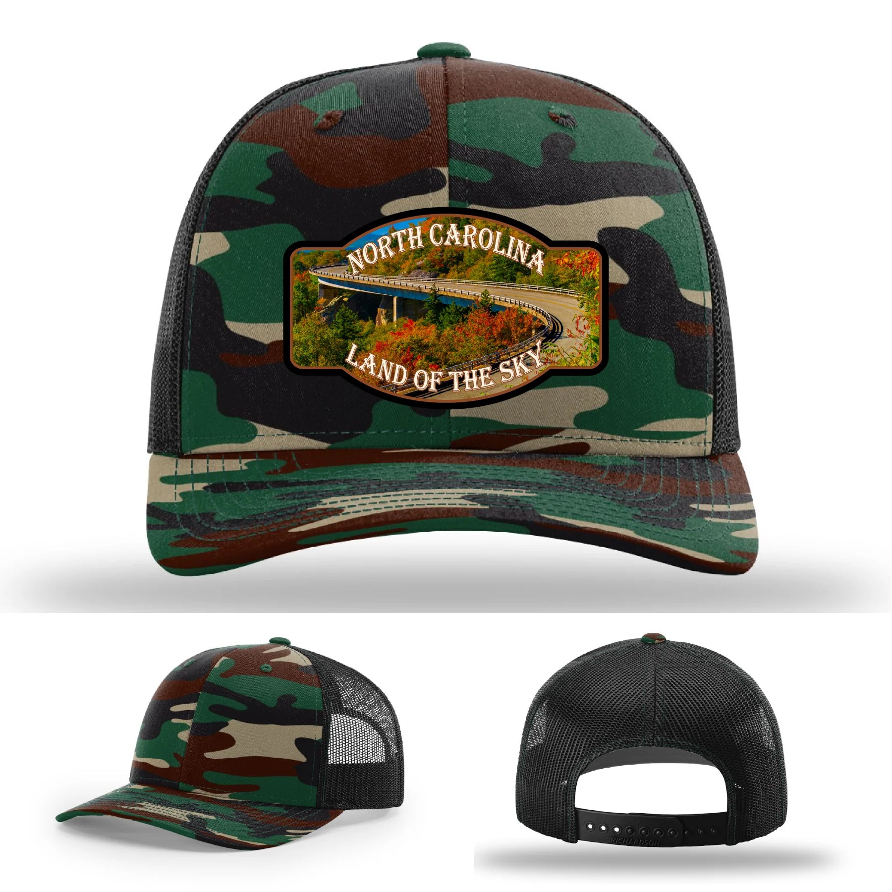 Land of the Sky Leather Patch Hat North Carolina